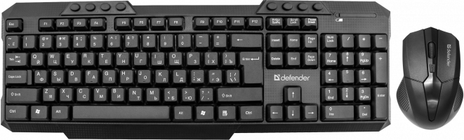 Набор беспроводной DEFENDER Jakarta C-805 (клавиатура+мышь)