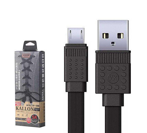 USB-кабель lightning WK WDC-070i-bk Kallon, черный