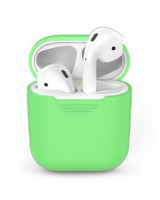 Силиконовый чехол для Apple Airpods, светло-зеленый