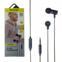 Проводные наушники AWEI  ES-660i in-ear headphones чёрный  