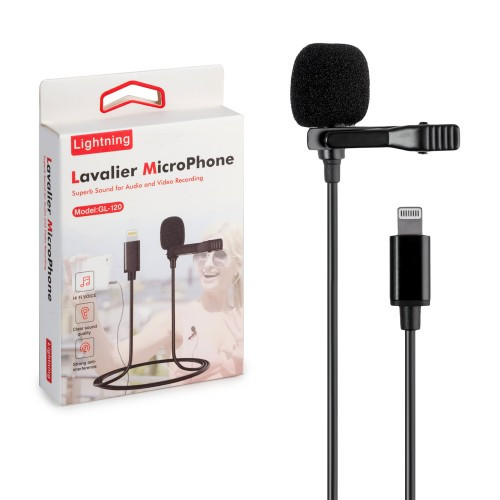 Петличный микрофон Lavalier GL-120 с выходом Lightning