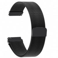 Металлический ремешок "Миланская петля" для Samsung Watch 20мм, черный