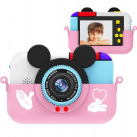 Детский фотоаппарат Childrens Fun Camera Микки Маус, розовый