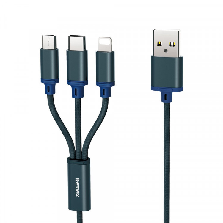 USB-кабель Remax Gition RC-131th 3-в-1, синий