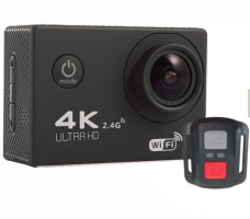  Action камера F60R 4K 16Mp 170 degree с Wi-Fi и пультом,чёрный