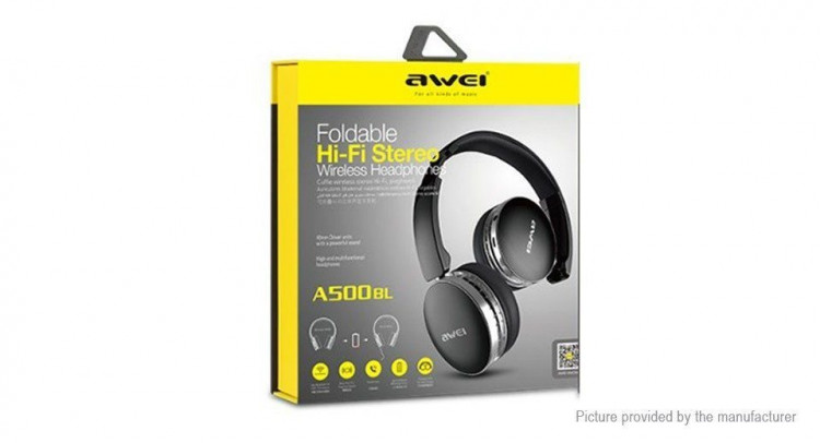 Bluetooth наушники AWEI A500BL foldable hi-fi stereo желтый