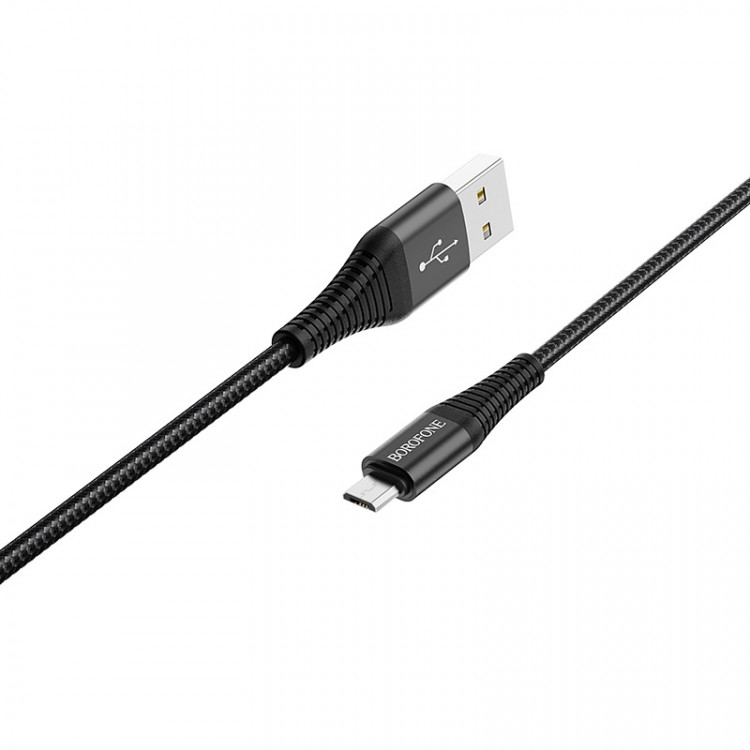 Дата-кабель Borofone BX29 Micro-usb 2.4A черный