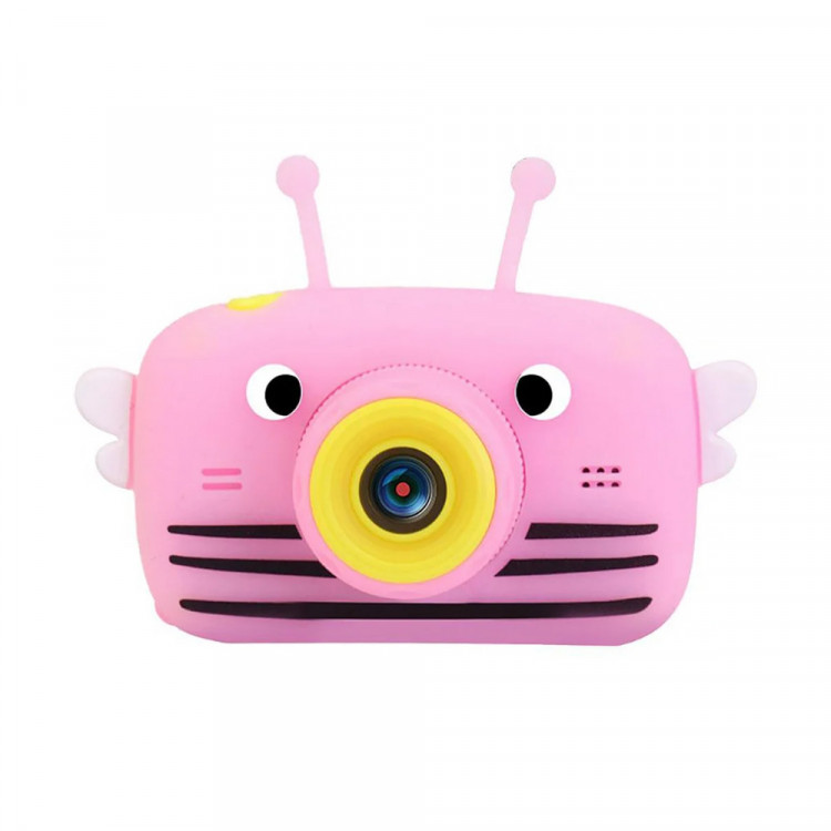 Детский фотоаппарат Childrens Fun Camera Пчелка, розовый