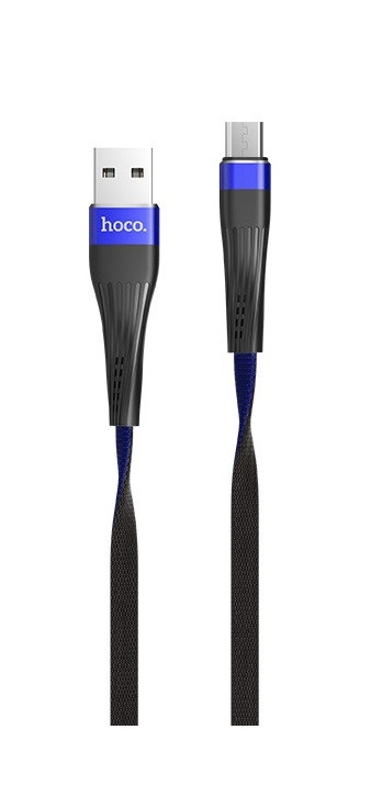 Дата-кабель Hoco U39 Slender Micro-USB, черный