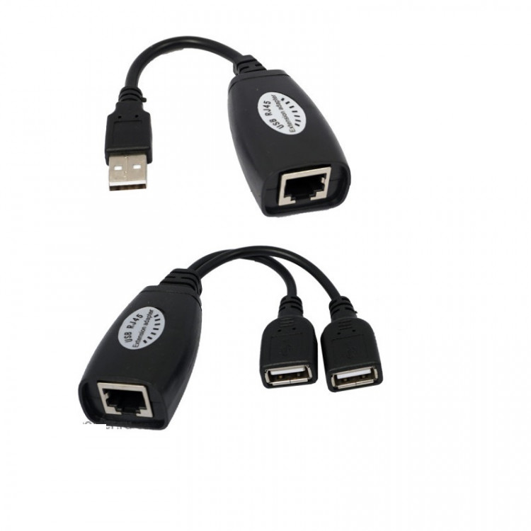 Удлинитель USB (Extender) по витой паре Cat5/5e/6 до 45 метров