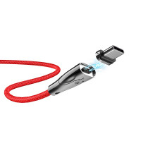 Магнитный кабель Hoco U75 Blaze Type-C, красный