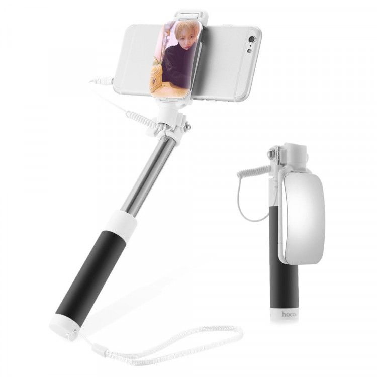 Монопод Hoco Selfie Stick K2 Magic Mirror со встроенным зеркалом