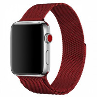 Ремешок металлический для Apple Watch 38/40 красный