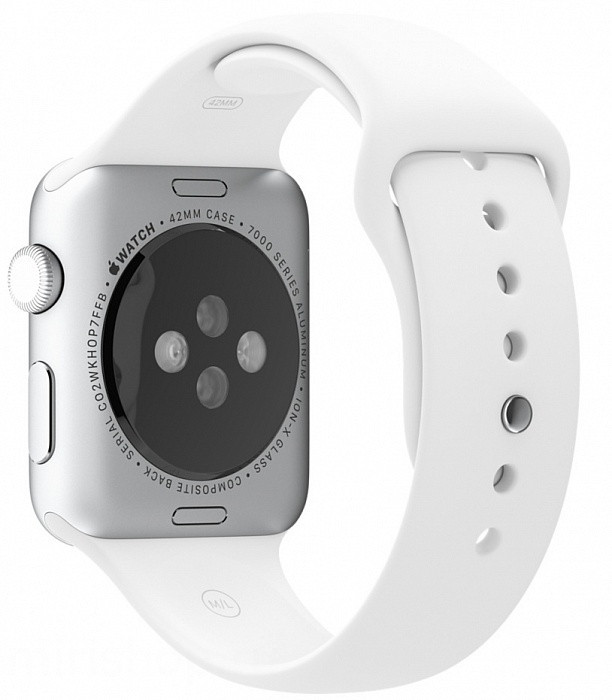 Силиконовый ремешок для Apple Watch 42/44 mm белый