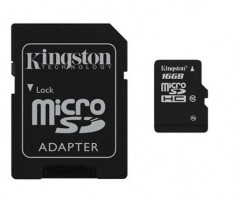 Карта памяти Kingston microSDHC 16 GB 10 Class