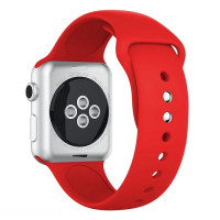 Силиконовый ремешок для Apple Watch 42/44 mm красный