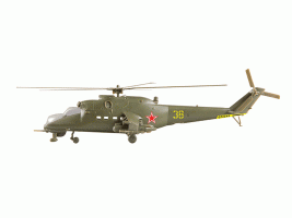 Сборная модель ZVEZDA Советский ударный вертолёт Ми-24В, 1/144