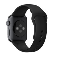 Силиконовый ремешок для Apple Watch 42/44 mm черный