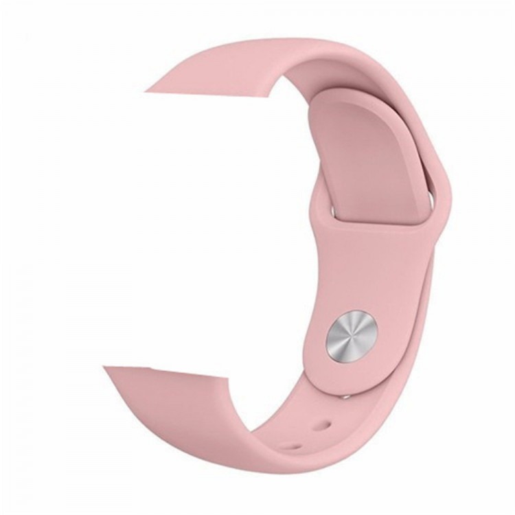 Силиконовый ремешок для Apple Watch 42/44 mm розовый