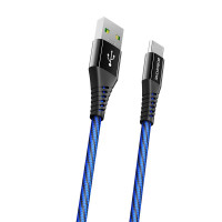 Дата-кабель Borofone BU13 Fast Charging 5A Type-C, синий