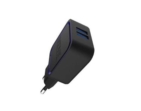 Сетевое зарядное устройство Vidvie PLE-202 на 2 USB + кабель lightning