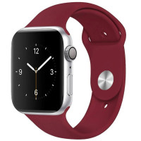 Силиконовый ремешок для Apple Watch 38/40 mm (S), бордовый