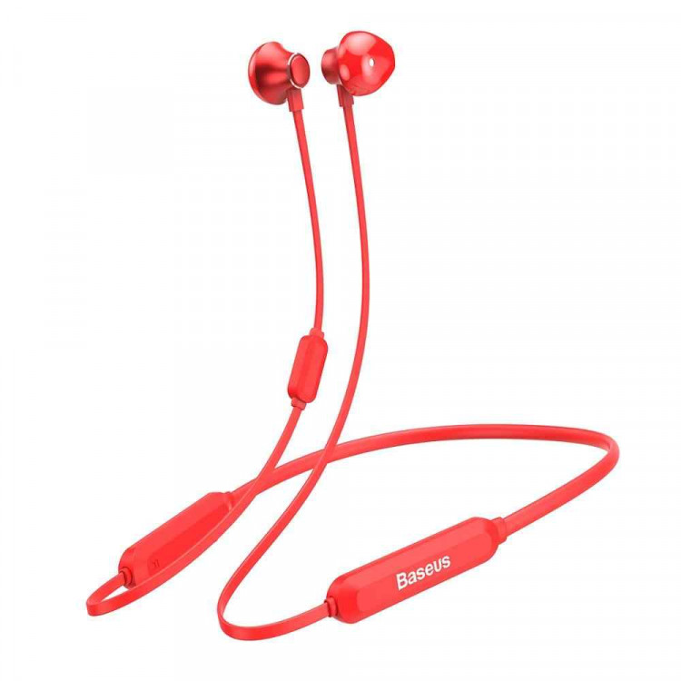Bluetooth наушники Baseus Encok Necklace S11A, красный