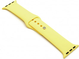 Силиконовый ремешок для Apple Watch 38/40 mm (S), светло-желтый