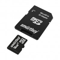 Карта памяти Smartbuy Micro SDHC 16GB 10 Class