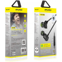 Bluetooth наушники AWEI WT20  wireless sport earphones чёрный