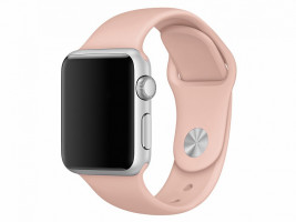 Силиконовый ремешок для Apple Watch 38/40 mm (S), пудровый