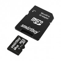 Карта памяти Smartbuy Micro SDHC 64GB 10 Class