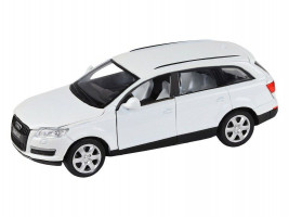 Машина "АВТОПАНОРАМА" Audi Q7, белый, 1/32, свет, звук, инерция, в/к 17,5*13,5*9 см