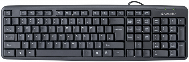 Клавиатура проводная DEFENDER Element HB-520, PS/2