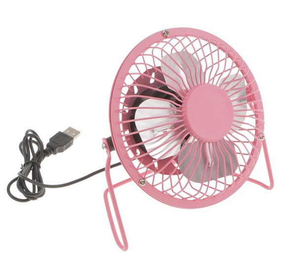 Настольный вентилятор USB Mini Fan розовый
