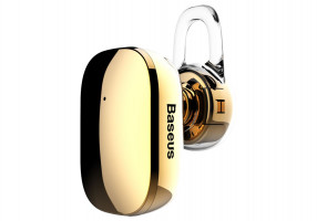 Bluetooth гарнитура Baseus Encok Mini A02, золотой