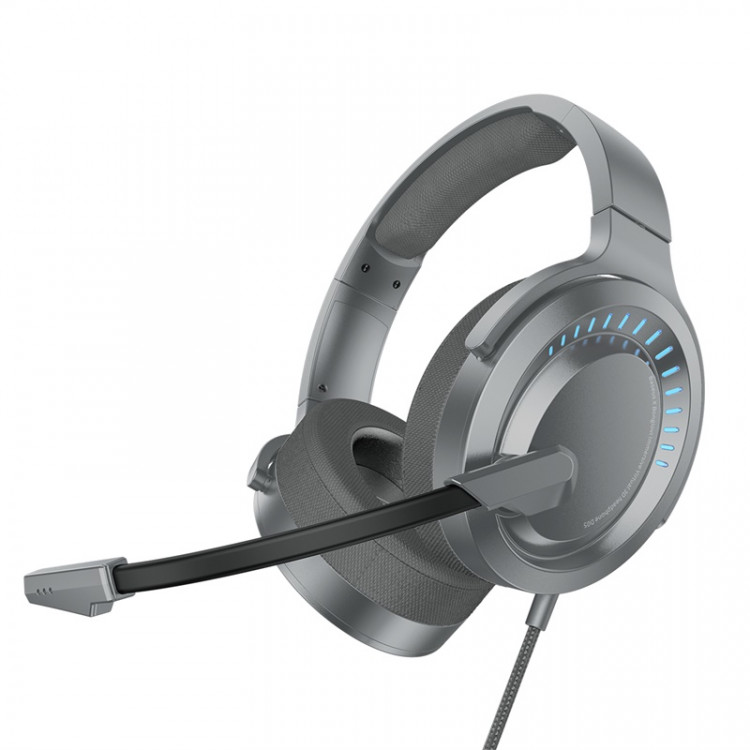 Проводные игровые наушники Baseus GAMO Immersive Virtual 3D Game headphone (PC), темно-серый