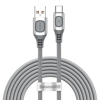 USB-кабель Baseus Flash Multiple Fast Charge (Type-C) 5A, 1m, серый