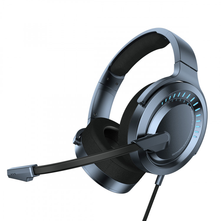 Проводные игровые наушники Baseus GAMO Immersive Virtual 3D Game headphone (PC), синий