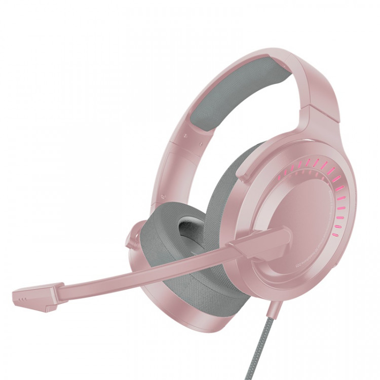 Проводные игровые наушники Baseus GAMO Immersive Virtual 3D Game headphone (PC), розовый