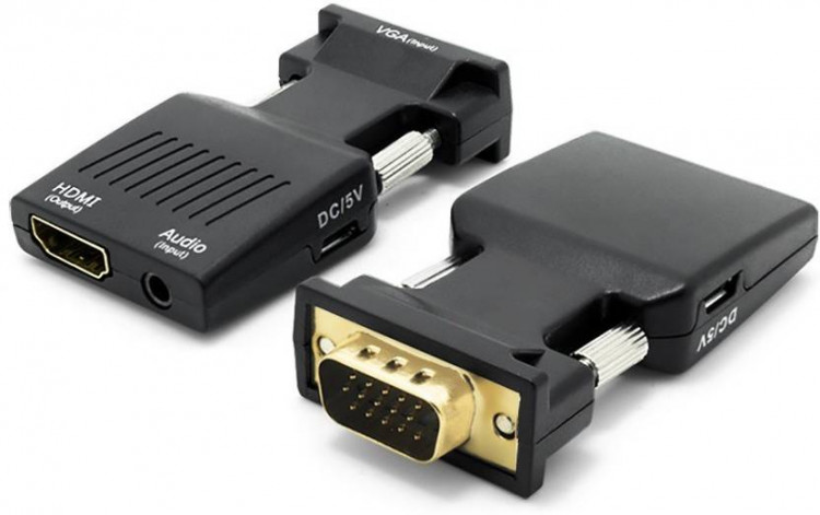 Переходник (адаптер) VGA (папа)  - HDMI  (мама)