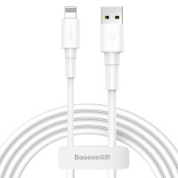 USB-кабель Baseus Mini White (USB For iP), 1m, белый