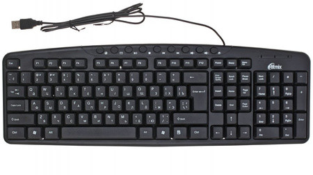 Клавиатура проводная Ritmix RKB-141, USB