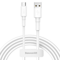 USB-кабель Baseus Mini White (USB For Micro), 1m, белый