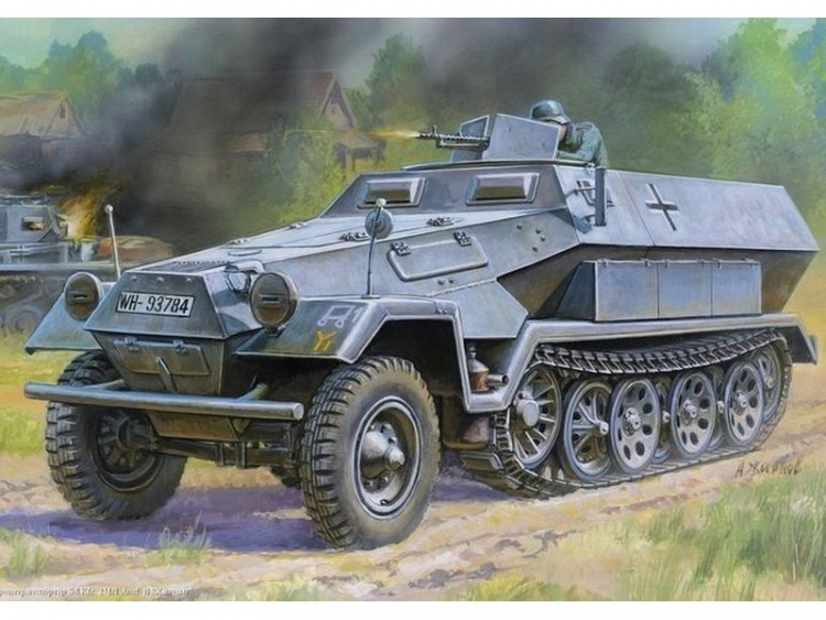 Сборная модель ZVEZDA Немецкий бронетранспортер "Ханомаг" Sd.Kfz 251/1 AusF.B, 1/35