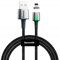 USB-кабель Baseus Zinc Magnetic Cable (USB For iP), 2m, черный