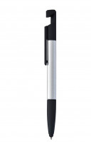 Ручка-стилус с держателем для смартфона, серебристый