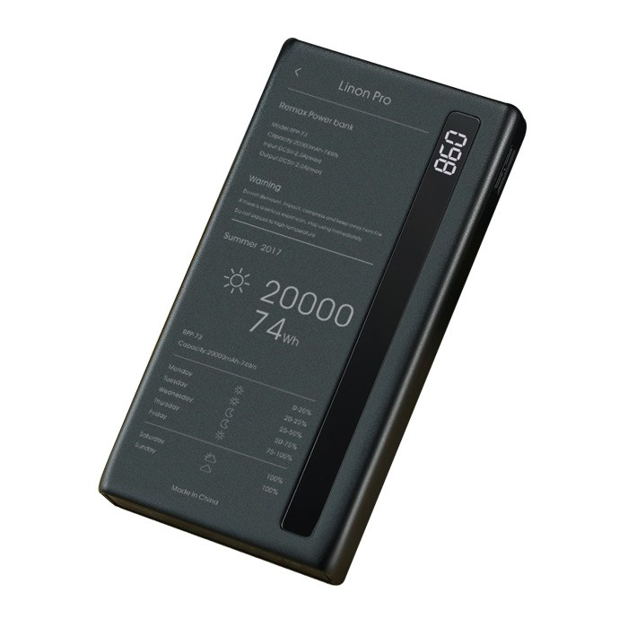  Внешний аккумулятор Remax Linon Pro Power Bank 20000 mAh
