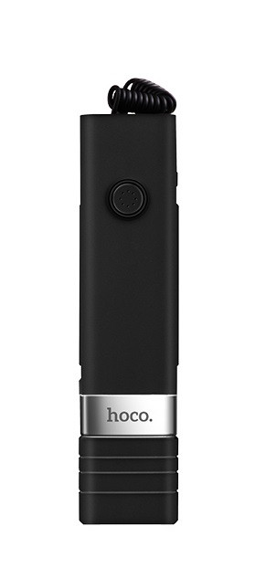 Проводной монопод HOCO K3A с разъемом lightning, черный