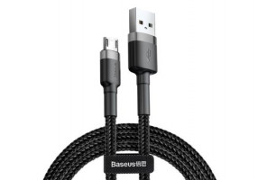  USB-кабель Baseus Cafule (Micro), 1m, черно-серый